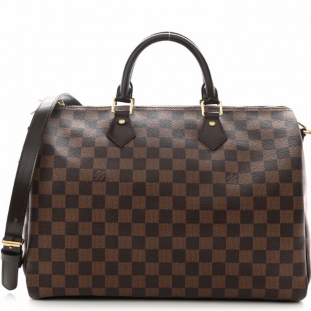 Authentic Louis Vuitton DamierEbene Speedy Bandouliere 35